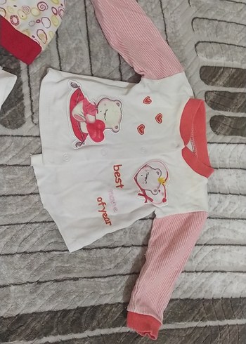 Uzun Kollu, Baskılı, Örgü Bebek Body - Görsel 6