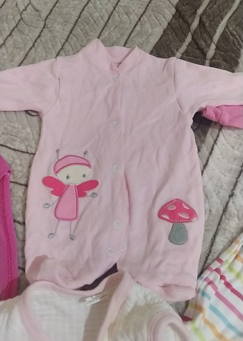 Uzun Kollu, Baskılı, Örgü Bebek Body - Görsel 3