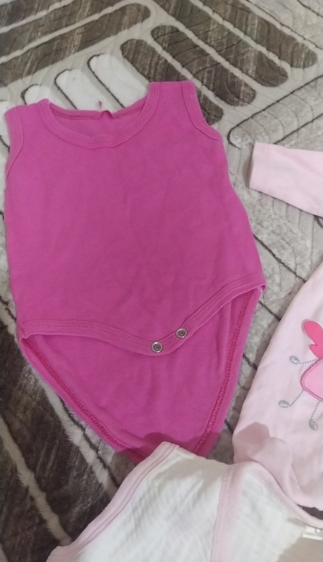 Uzun Kollu, Baskılı, Örgü Bebek Body - Görsel 4