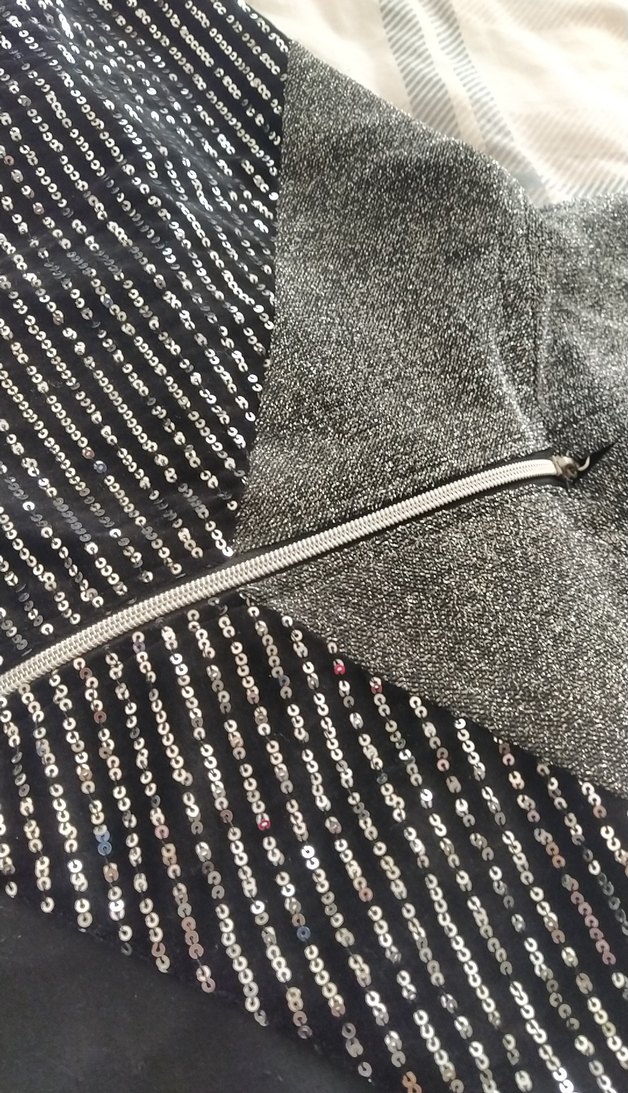 Gri Fermuarlı Uzun Kollu ceket - Görsel 2