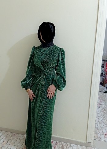 yeşil abiye