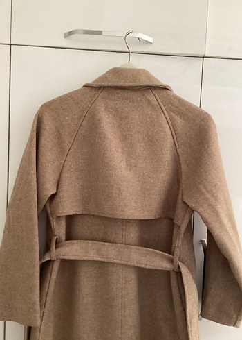 Çift Düğmeli Bej Kaban - Görsel 5