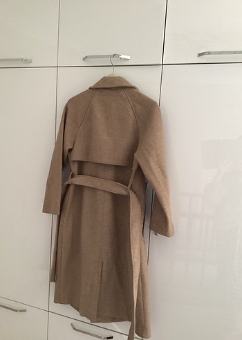 Çift Düğmeli Bej Kaban - Görsel 6