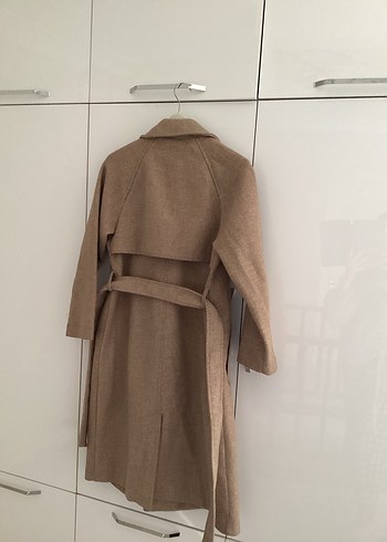 Çift Düğmeli Bej Kaban - Görsel 4