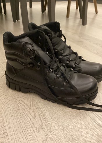 Siyah Goth Erkek Botları, Tokalı, Kauçuk 42 numara - Görsel 2