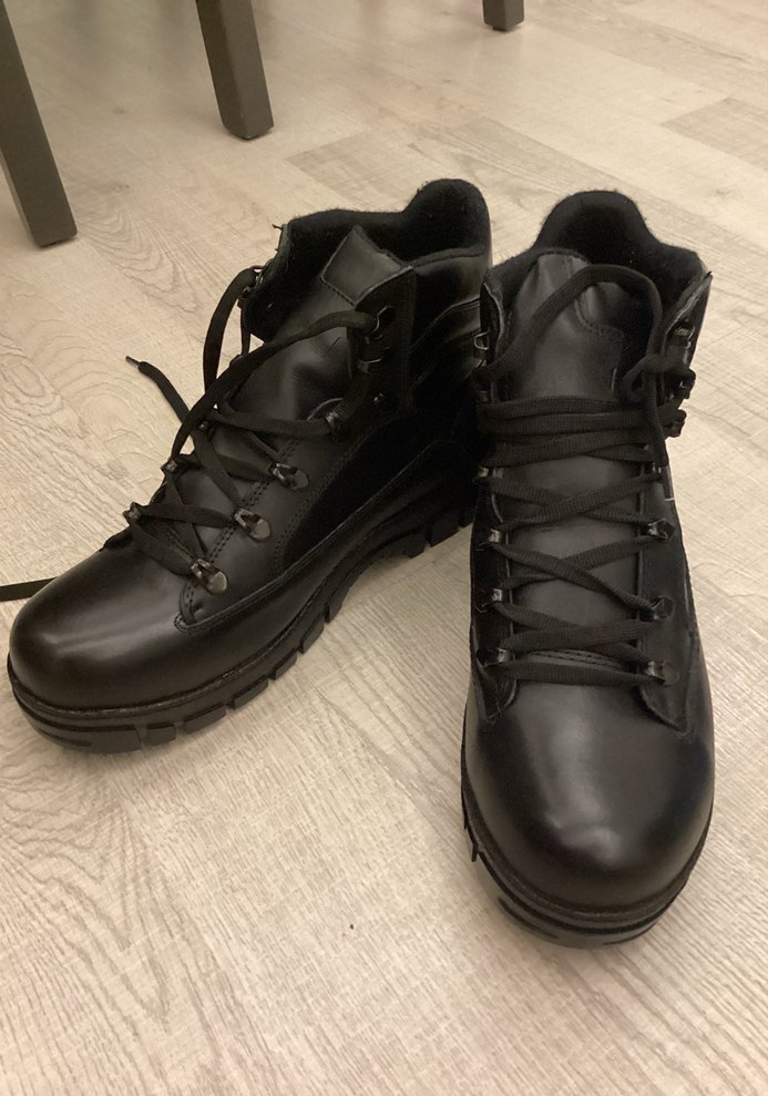 Siyah Goth Erkek Botları, Tokalı, Kauçuk 42 numara - Görsel 3