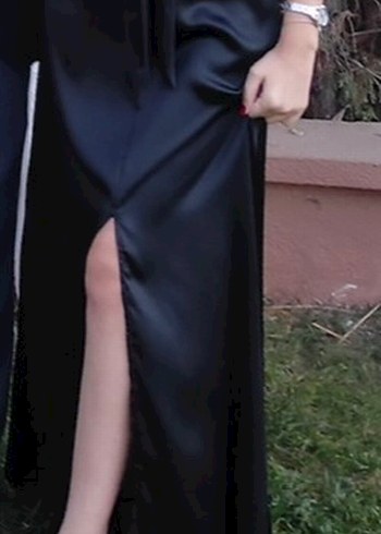 Diğer Siyah Uzun Kadın Gece Elbisesi