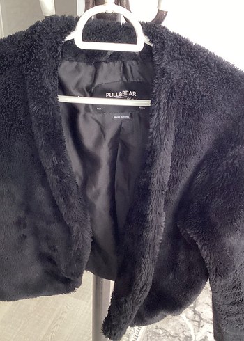 Pull and Bear Pull Bear Siyah Pelus Ceket
