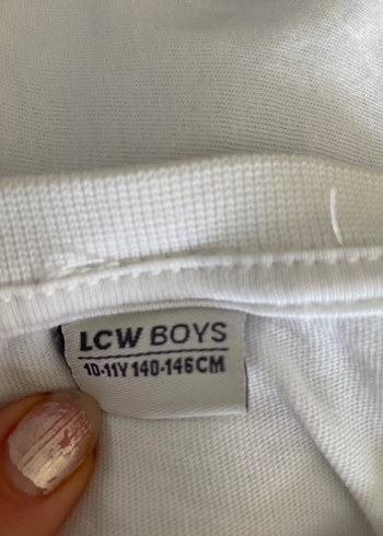 10 Yaş Beden Baskılı Beyaz Erkek Sweatshirt