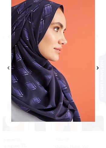 Beden İmannoor lacivert krep ipek şal