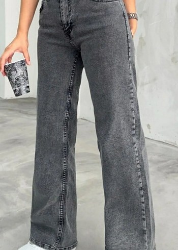 Kadın füme yüksek bel palazzo Jean - Görsel 2