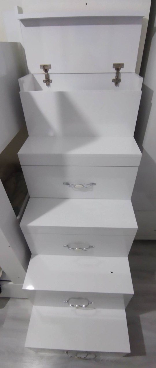 Sıfır ayarında özel yapım MDF çekmeceli merdiven. - Görsel 2