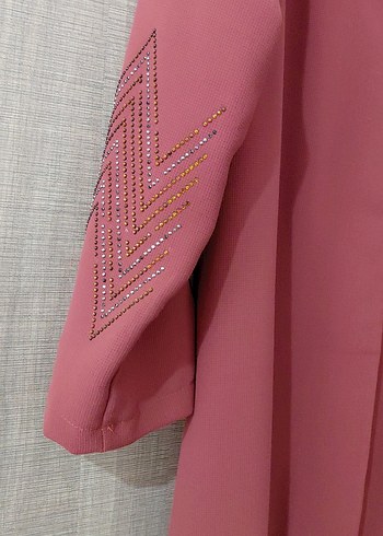 Bordo Uzun Hamile Kabanı - Görsel 3