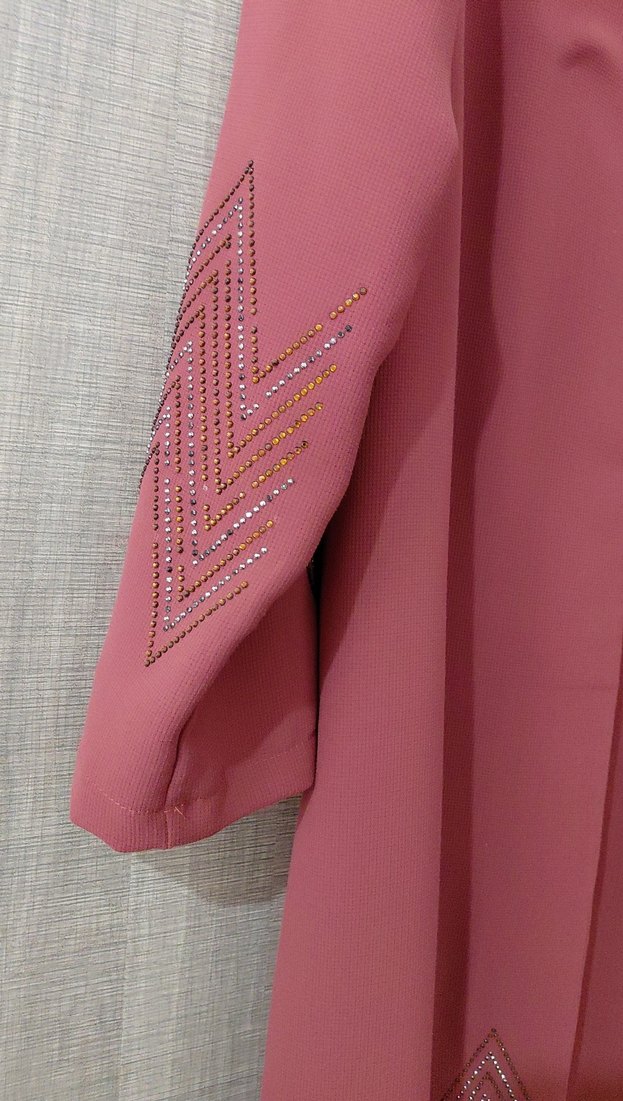 Bordo Uzun Hamile Kabanı - Görsel 3