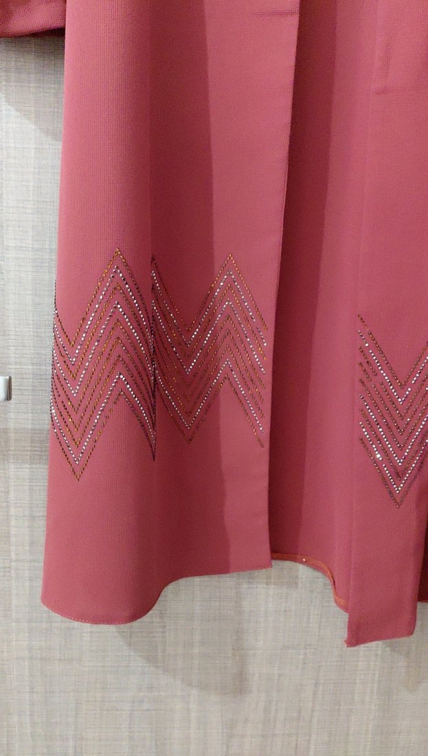 Bordo Uzun Hamile Kabanı - Görsel 4