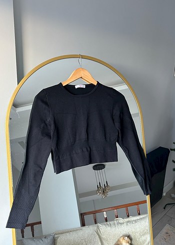 Siyah penti Kadın Crop Top - Görsel 3