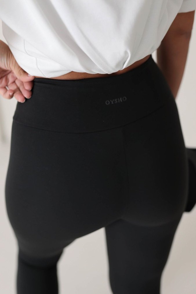 Siyah Dar Kesim Kadın Spor Tayt - Görsel 2