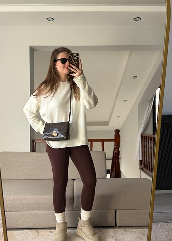 Beyaz Triko Kadın Kazak - Görsel 3