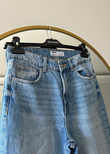 Kadın Mavi Denim Regular Fit Midi Jean - Görsel 2