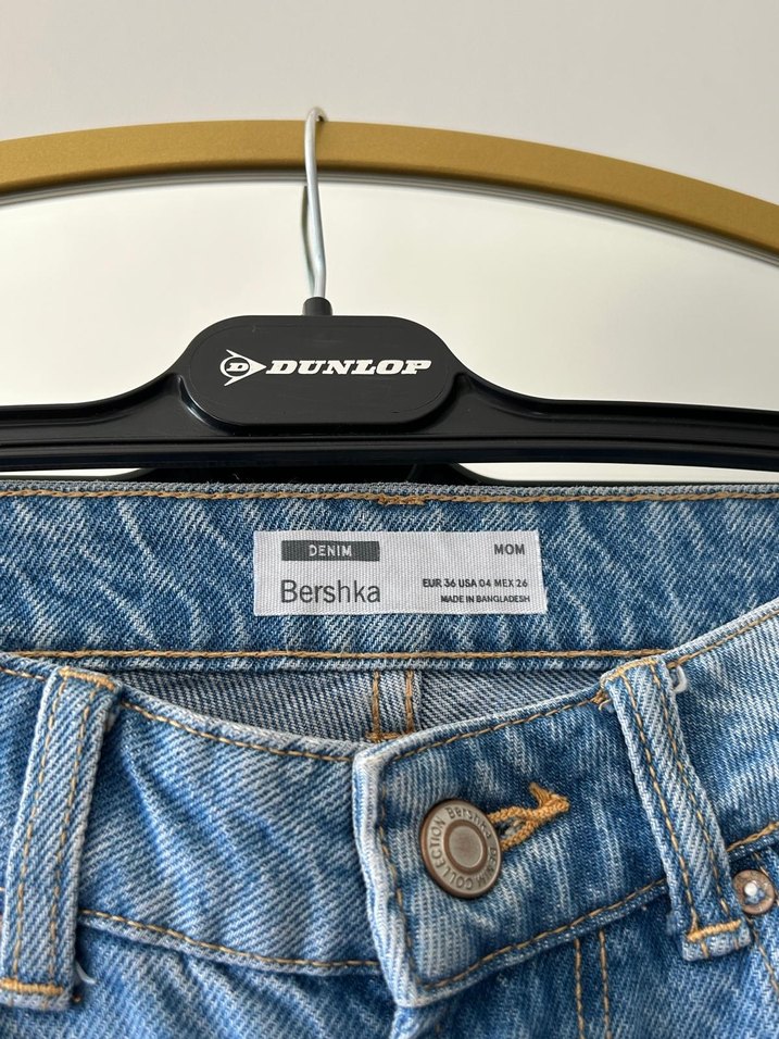 Kadın Mavi Denim Regular Fit Midi Jean - Görsel 3