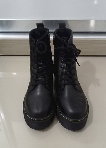 Siyah kadın postal Bot - Görsel 5