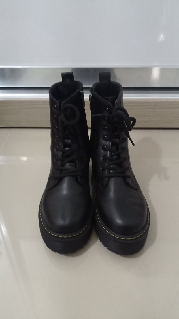 Siyah kadın postal Bot - Görsel 5