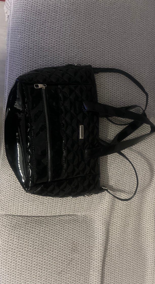 Siyah Deri Kadın Omuz Çantası - Görsel 3