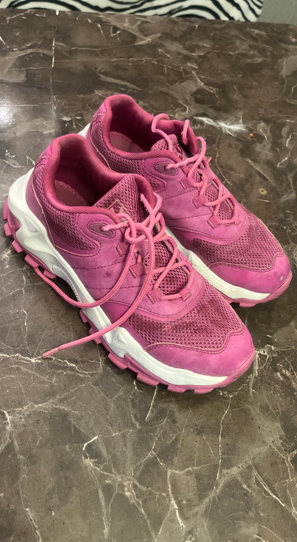 Pembe Benetton Bağcıklı Kadın Spor Ayakkabı - Görsel 4