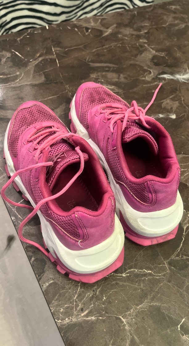 Pembe Benetton Bağcıklı Kadın Spor Ayakkabı - Görsel 2