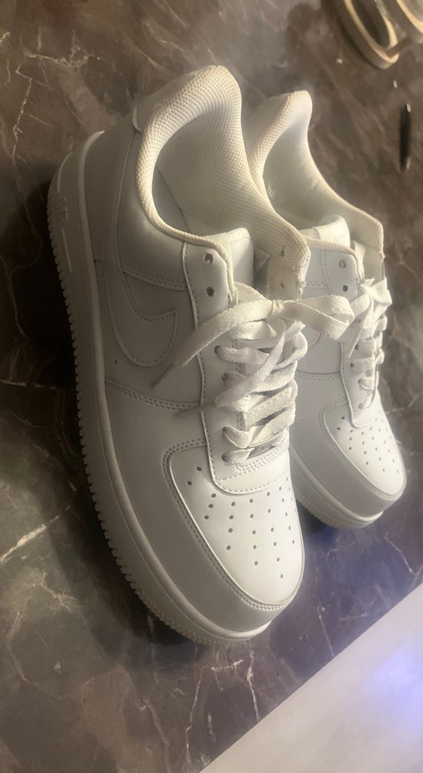 Beyaz Minimalist nike Erkek Spor Ayakkabı - Görsel 2