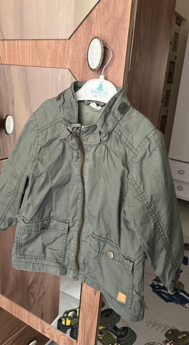 Gri Erkek Çocuk Keten Ceket - Görsel 2