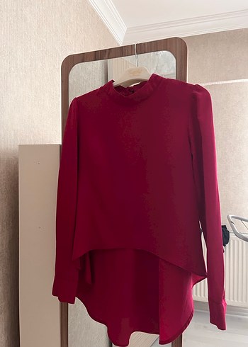 Mürdüm Uzun Kollu Salaş Bluz - Görsel 2