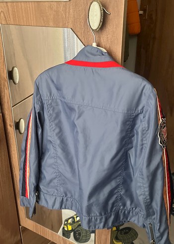 Gri Erkek Denim Biker Ceket - Görsel 2