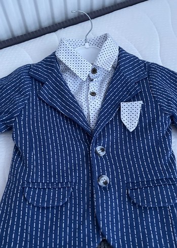 Çocuk için Gri Batik Desenli Takım Elbise - Görsel 2