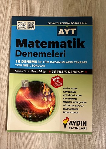 AYT Matematik Denemeleri - 10 Deneme