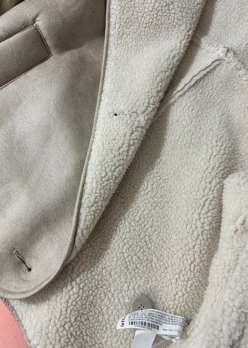 Kürklü Bej Deri Kadın Ceket - Görsel 2