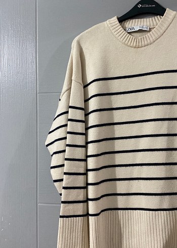 Zara Bej Örme Kadın Kazak - Görsel 3