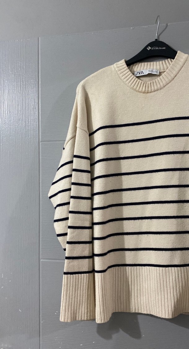 Zara Bej Örme Kadın Kazak - Görsel 3