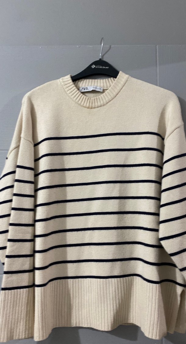 Zara Bej Örme Kadın Kazak - Görsel 2