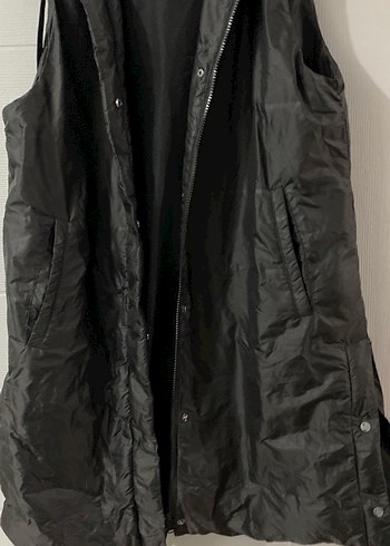 ZARA Siyah Baskılı Midi Ceket - Görsel 3