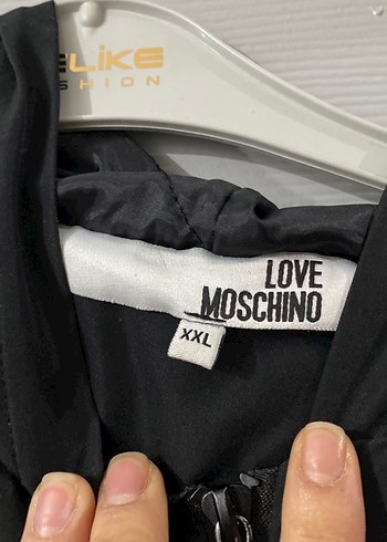 Moschino Siyah Kapüşonlu Fermuarlı Kadın Ceket - Görsel 3