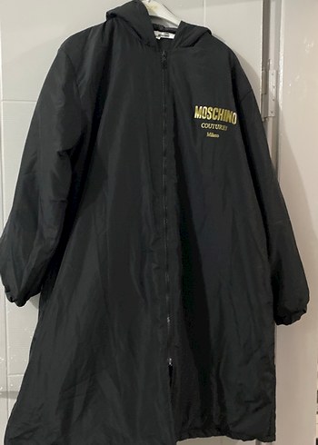 Moschino Siyah Kapüşonlu Fermuarlı Kadın Ceket - Görsel 4