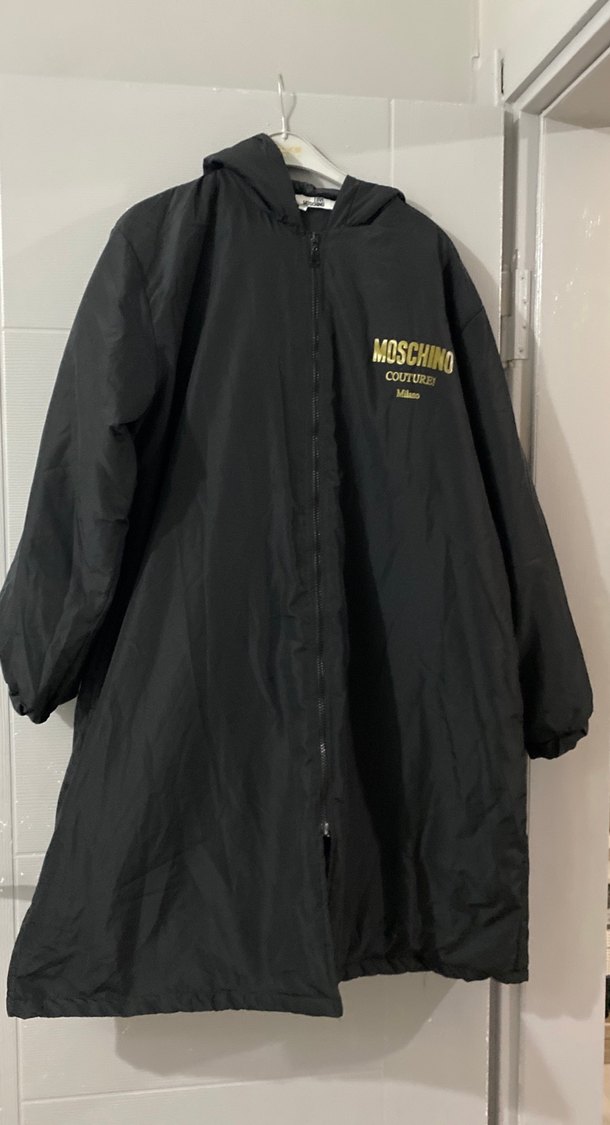 Moschino Siyah Kapüşonlu Fermuarlı Kadın Ceket - Görsel 4