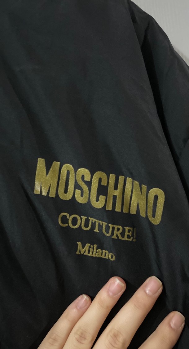 Moschino Siyah Kapüşonlu Fermuarlı Kadın Ceket - Görsel 2