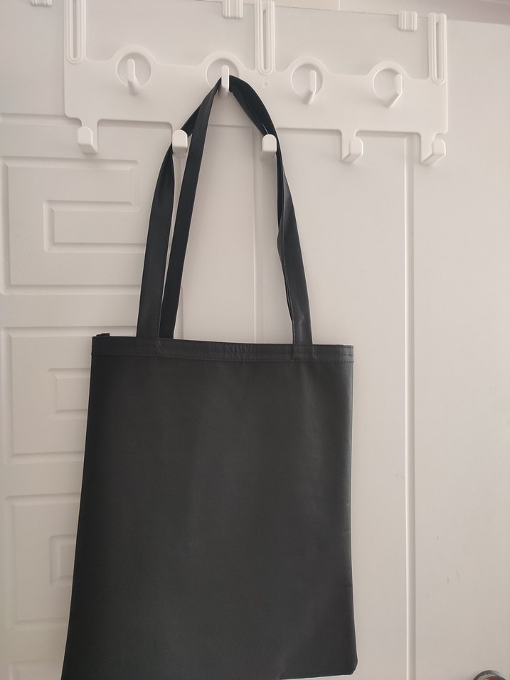 Deri Siyah Kadın Tote Çanta - Görsel 2