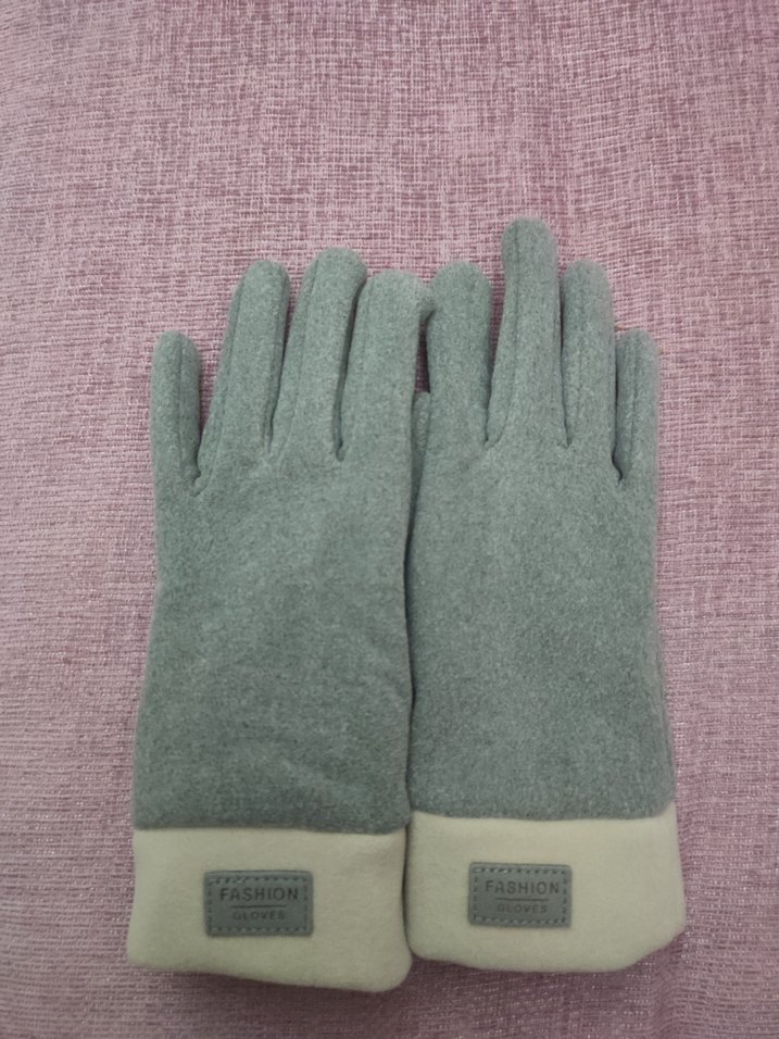 Gri Kadın Eldiven - Görsel 3