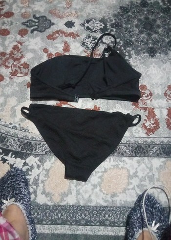 Siyah Bantlı Mini Bikini - Görsel 4