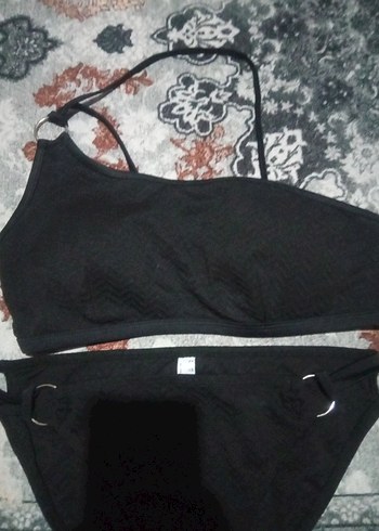 Siyah Bantlı Mini Bikini - Görsel 2