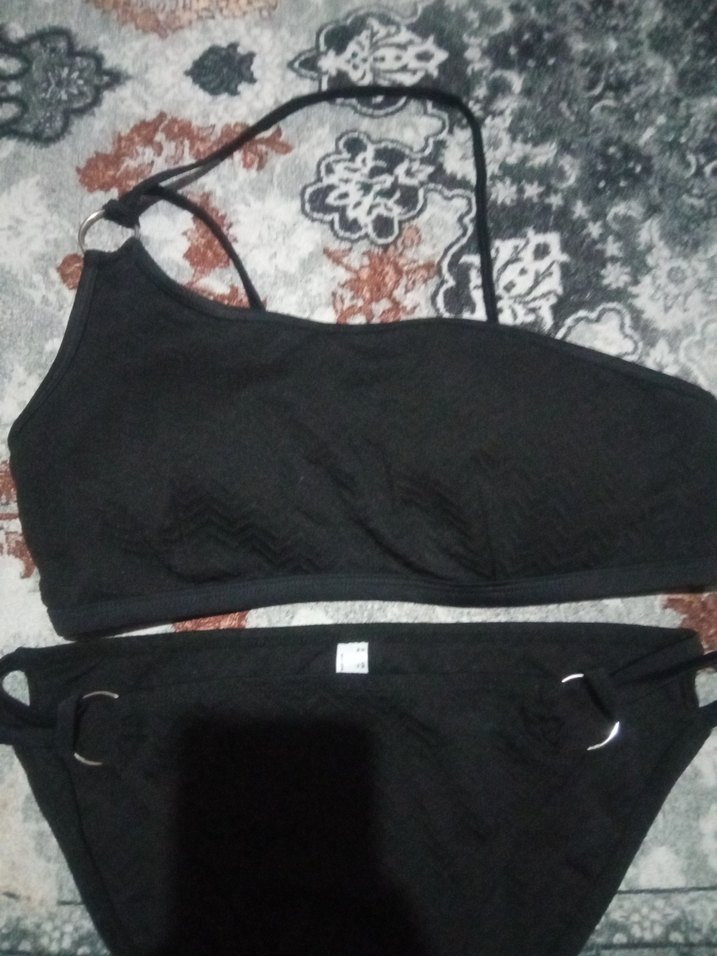 Siyah Bantlı Mini Bikini - Görsel 2