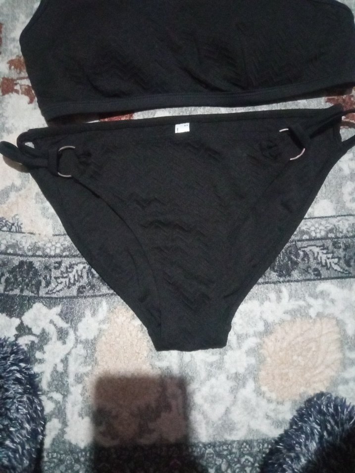 Siyah Bantlı Mini Bikini - Görsel 5